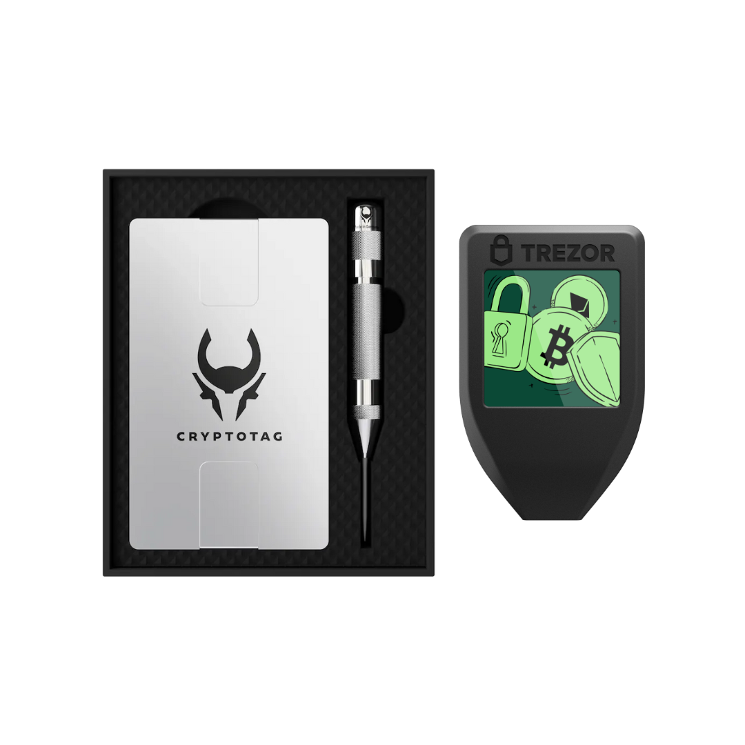 Trezor Model T + Cryptotag Zeus